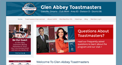 Desktop Screenshot of glenabbeytoastmasters.org