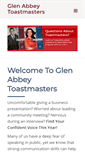 Mobile Screenshot of glenabbeytoastmasters.org
